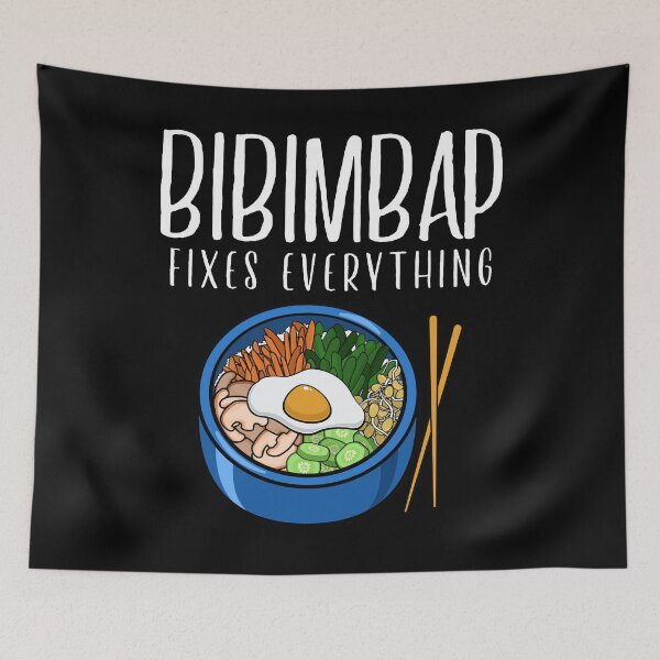Item preview, Todo el diseño de Bibimbap de comida coreana designed and sold by jakehughes2015.