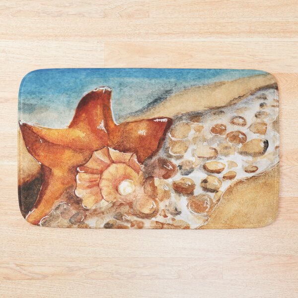Item preview, Watercolor - Seashell on white beach  designed and sold by Karolien Kenis.