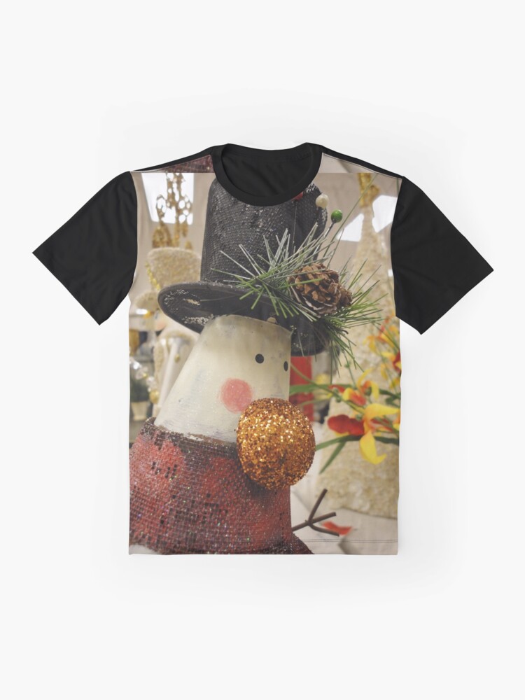 Alternate view of Snowman's Shiny Nose Graphic T-Shirt