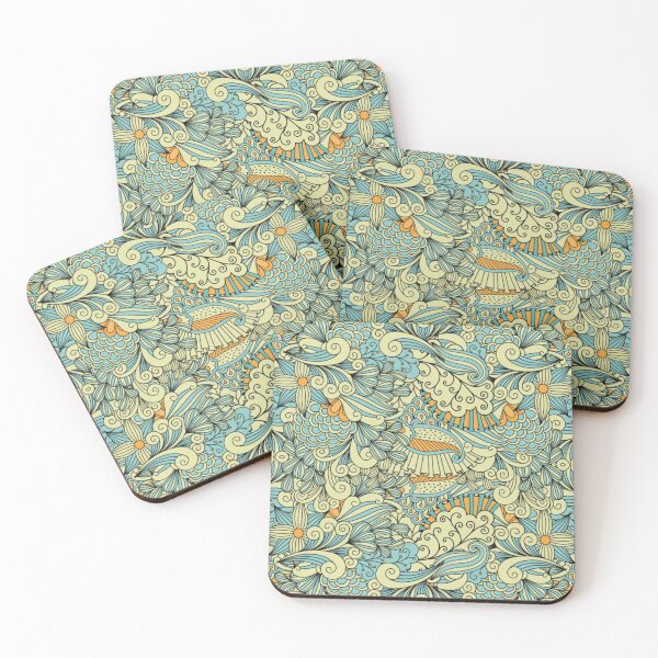 Item preview, Floral Decorative Pattern with Flowers and Swirls designed and sold by bestoffers.