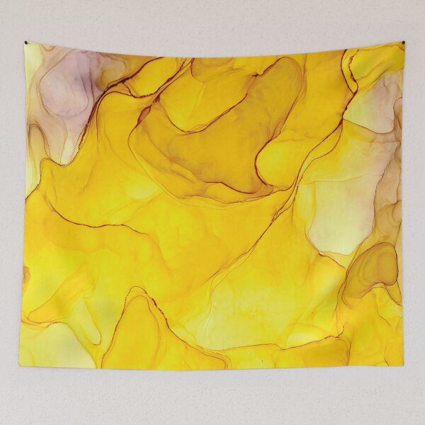 Item preview, Pink and Gold Abstract 123 Alcohol Ink Painting by Herzart designed and sold by herzart.