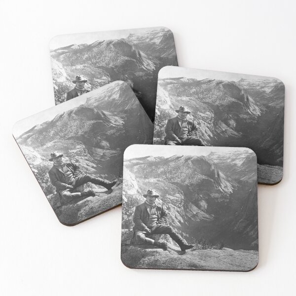 Item preview, Teddy Roosevelt Sitting On Mountain Top At Glacier Point - Yosemite Circa 1903 designed and sold by warishellstore.