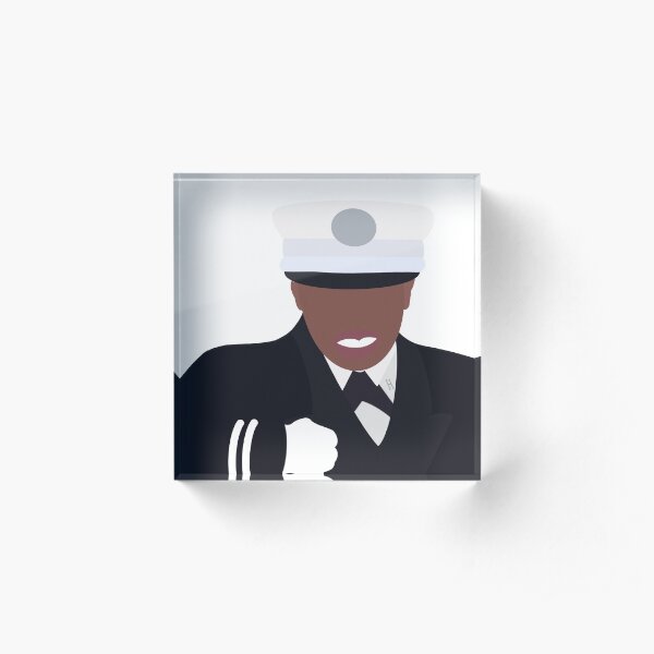 Fire Captain Andrea Hall from 2021 Inauguration Acrylic Block