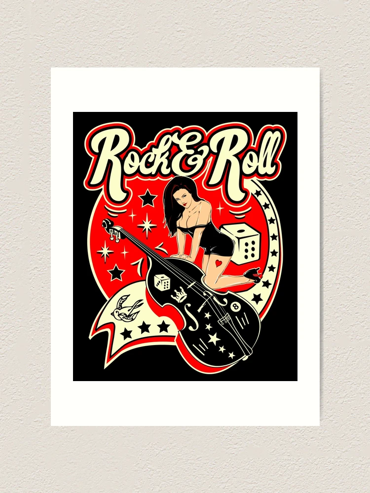 Rockabilly: Rockabilly 12x12 Sticker - Designs By Reminisce