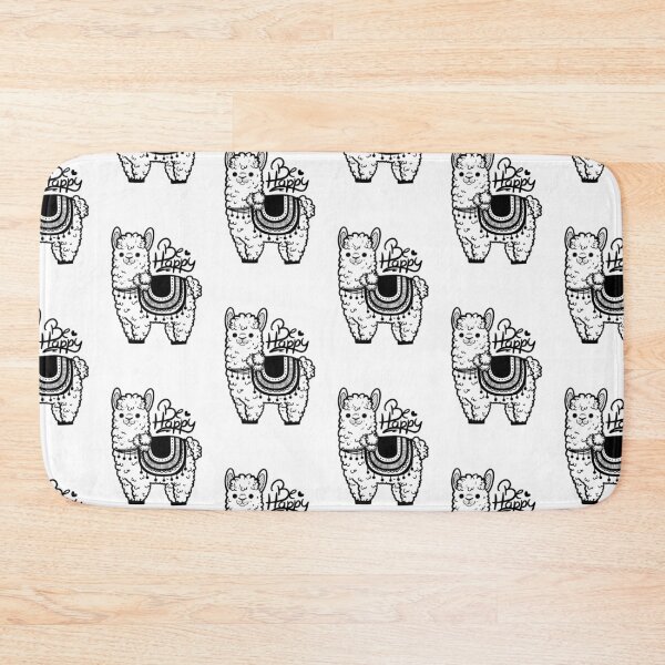 Item preview, Be happy lama designed and sold by Caspalpo.