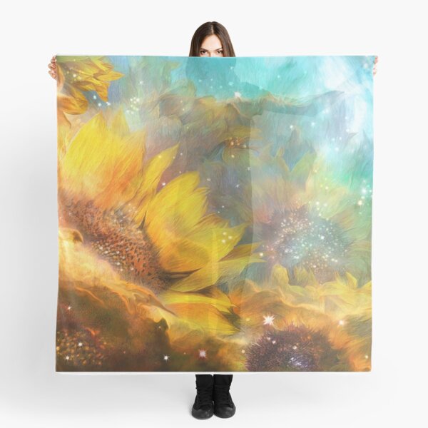 Celestial Sunflowers Scarf