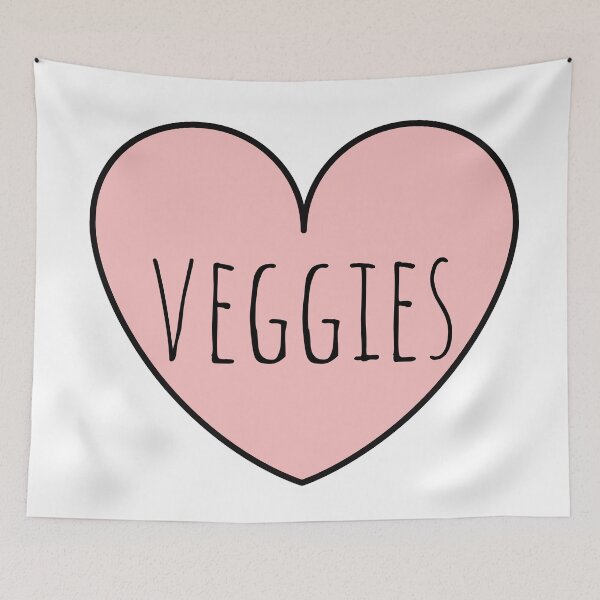 Item preview, I Love Veggies - Pink Heart designed and sold by KarolinaPaz.