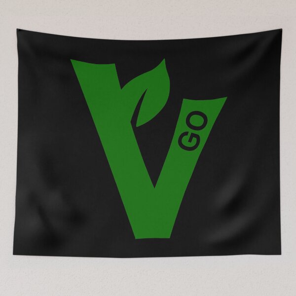 Item preview, V for vegan - dark BG designed and sold by reIntegration.