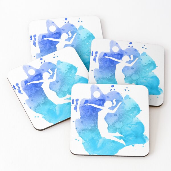 Item preview, Volleyball Girl Watercolor blue Design  designed and sold by RaquelDeneth.