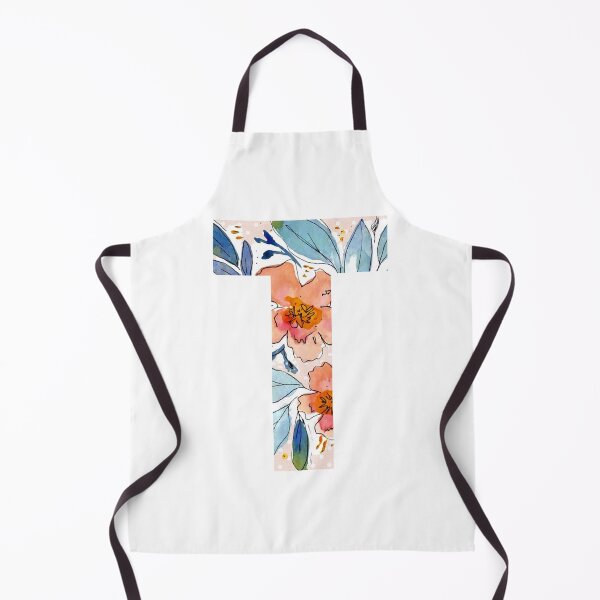 Item preview, Letter T - Watercolor Florals & Polka Dots designed and sold by vicnat.