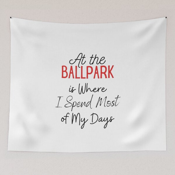 Item preview, At the Ballpark is Where I Spend Most of My Days Classic T-Shirt  designed and sold by todoAwesome.