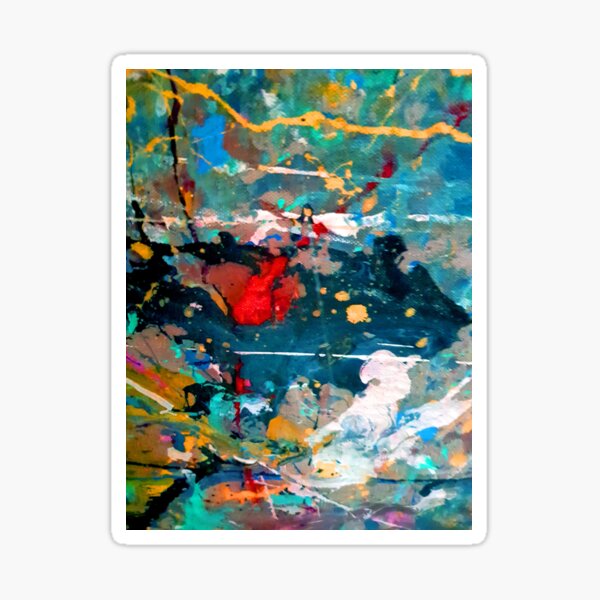 Item preview, Perception in Cyan Blue by Adelaide Artist Avril Thomas designed and sold by AvrilThomasart.