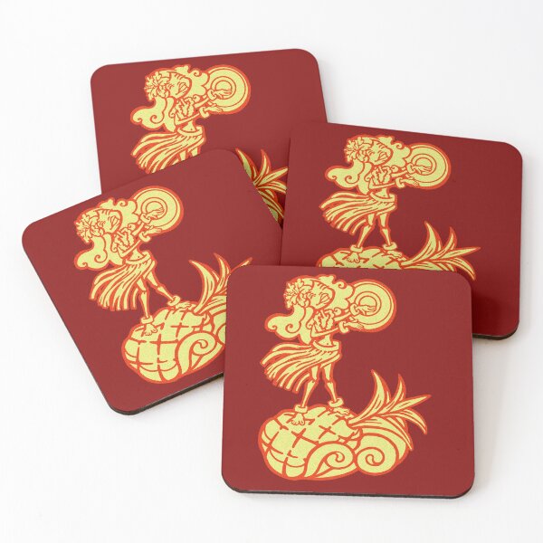 Item preview, vintage pineapple hula surfer designed and sold by sandpiperstudio.