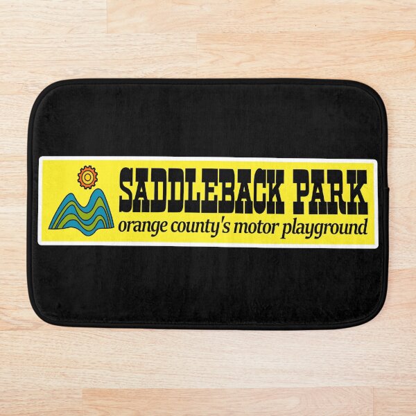 Saddleback Park Orange County's Motor Playground Western Logo Bath Mat