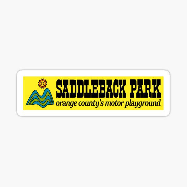 Saddleback Park Orange County's Motor Playground Western Logo Sticker