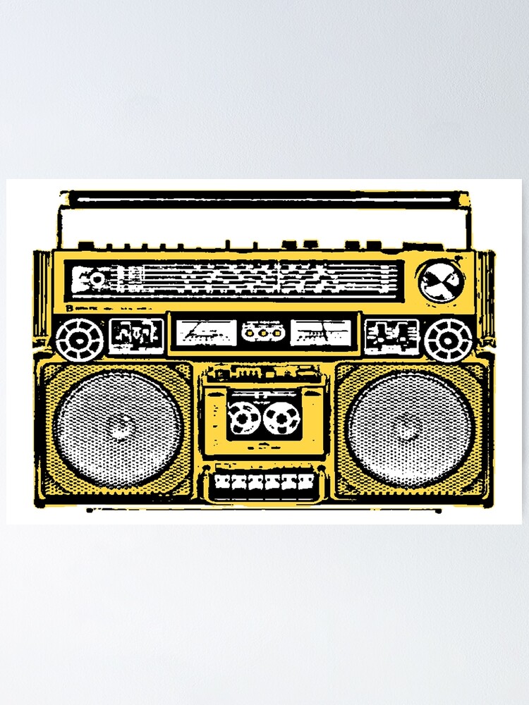 "Boombox Pop Art" Poster by CafeCool Redbubble