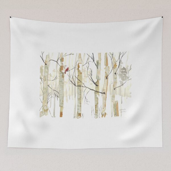 Item preview, Sumac- Birch Trees and Cardinal designed and sold by Bunkhouse.