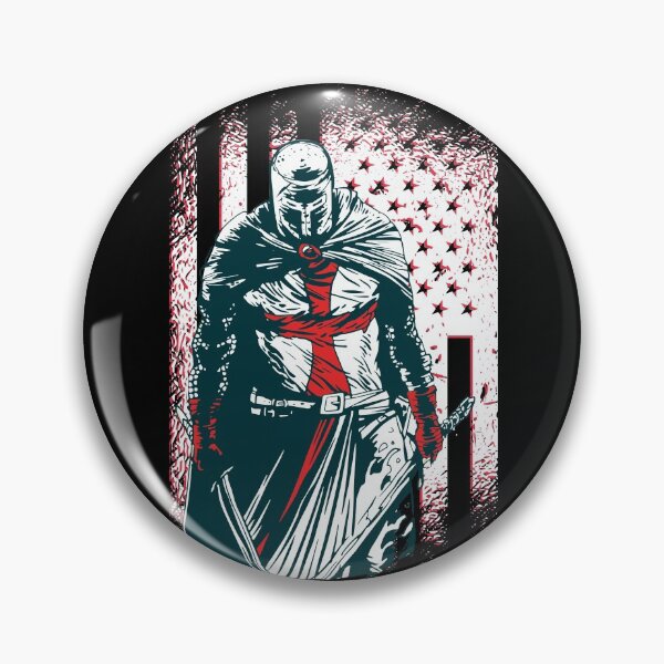 Item preview, Knight Templar Crusader American Flag, Crusader Warrior Christian Gifts designed and sold by . JustBeUnique ..