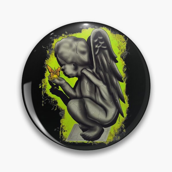 Item preview, Stone cherub with butterfly  designed and sold by Chillateez.
