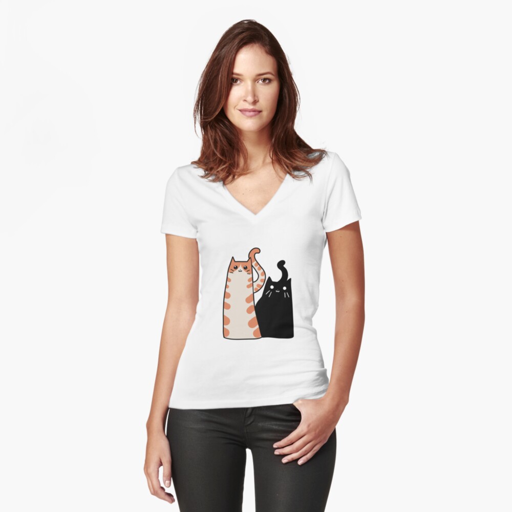 Item preview, Fitted V-Neck T-Shirt designed and sold by SaradaBoru.