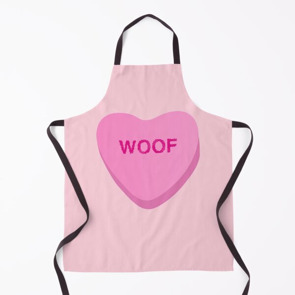 Item preview, Woof - Dog Candy Heart - Pink on Pink Background designed and sold by 8PawsStudio.
