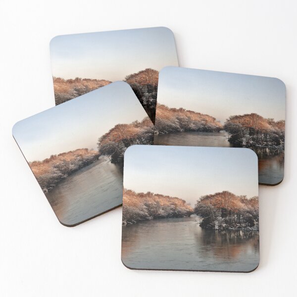 Item preview, Ouachita River on a snowy winters day designed and sold by aim4adventure.