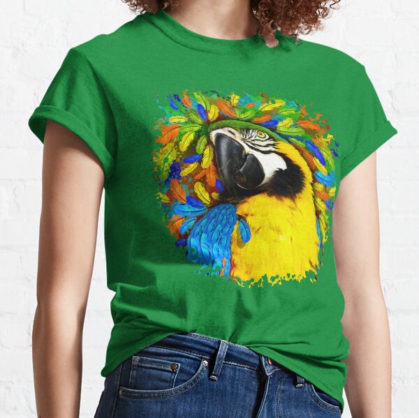 Item preview, Gold and Blue Macaw Parrot Fantasy designed and sold by BluedarkArt.