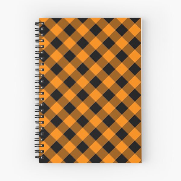 Item preview, Black and Orange Gingham Pattern designed and sold by SaradaBoru.