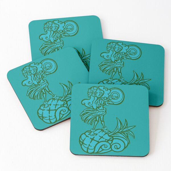 Item preview, vintage Pineapple Hula Surfer  designed and sold by sandpiperstudio.