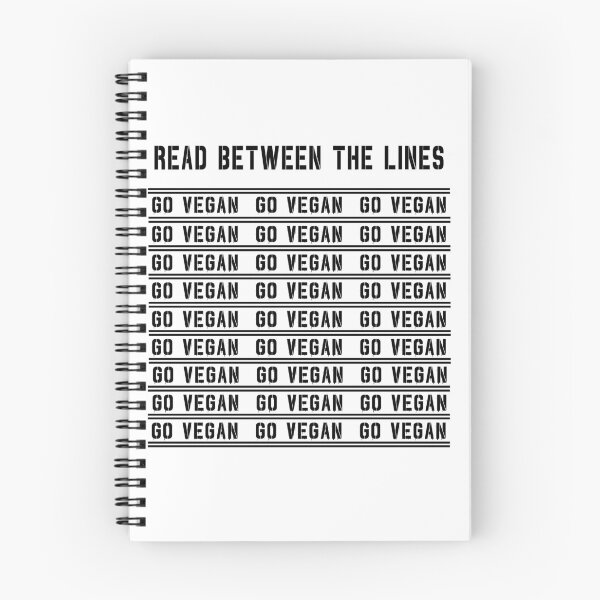 Item preview, Read between the lines - Go Vegan. designed and sold by SteadfastVegan.