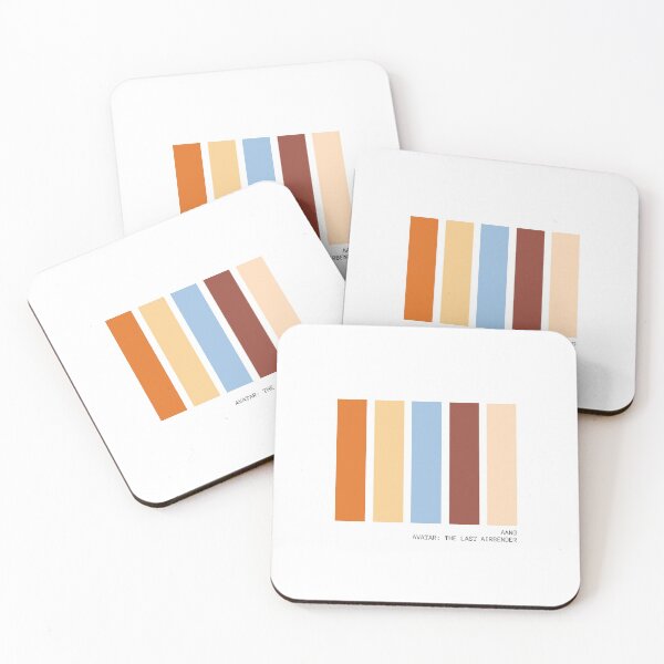 Item preview, Aang Avatar the Last Airbender Minimalist Color Palette designed and sold by FandomLimited.