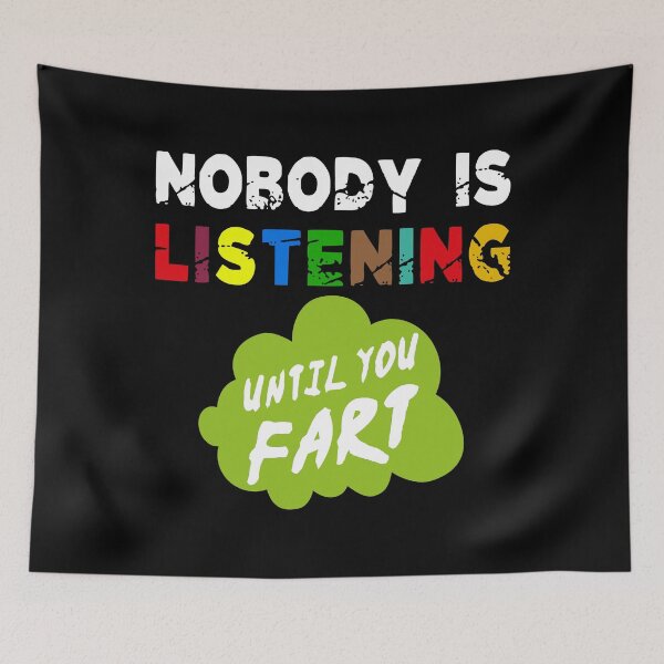 Item preview, Nobody is Listening trendy and funny fashion design designed and sold by Status71.