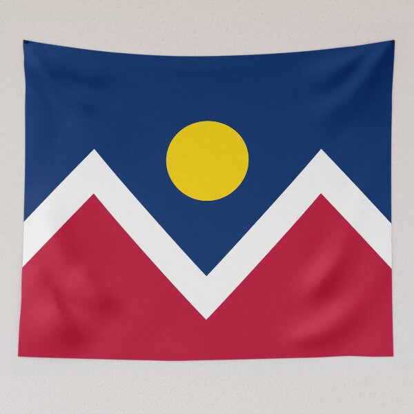 Item preview, Denver City Flag, Colorado, Blue, Red, White, Yellow designed and sold by Sporting Colour.