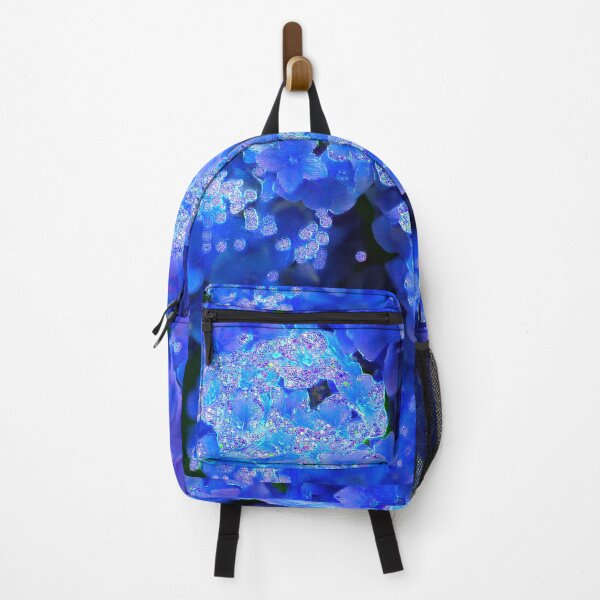 Item preview, Crystal Blue Hydrangea flowers magical floral art designed and sold by Glimmersmith.