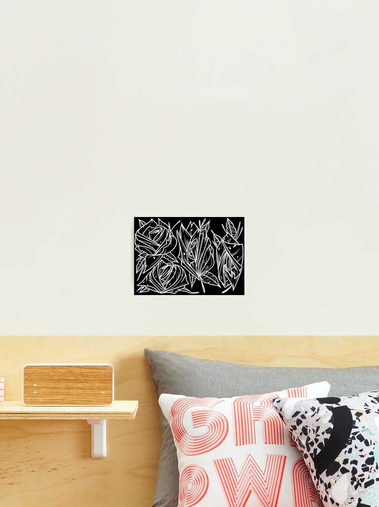 Thumbnail 2 of 3, Photographic Print, Wild Roses Wht designed and sold by scottconnick-rb.