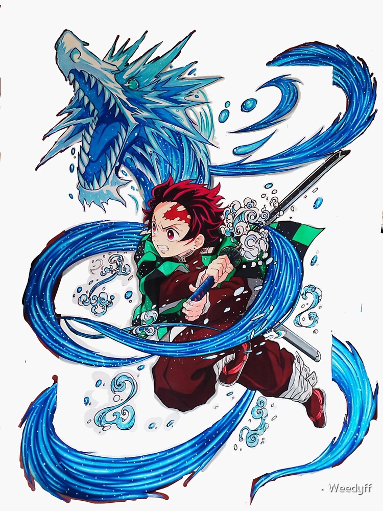Water dance Tanjiro Kamado ( demon slayer) by Weedyff