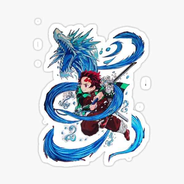 Water dance Tanjiro Kamado ( demon slayer) Sticker