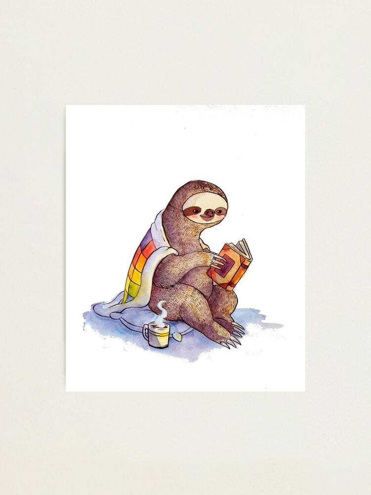 Alternate view of Cozy Sloth Photographic Print