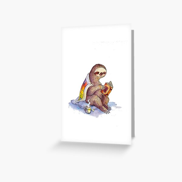 Cozy Sloth Greeting Card