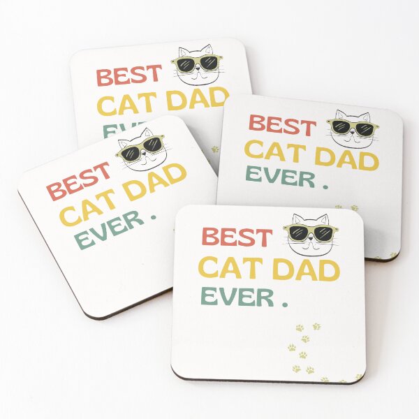 Item preview, Best Cat Dad Ever, Funny Cat Lover Gift, Fathers Day  designed and sold by 4DN4NE.
