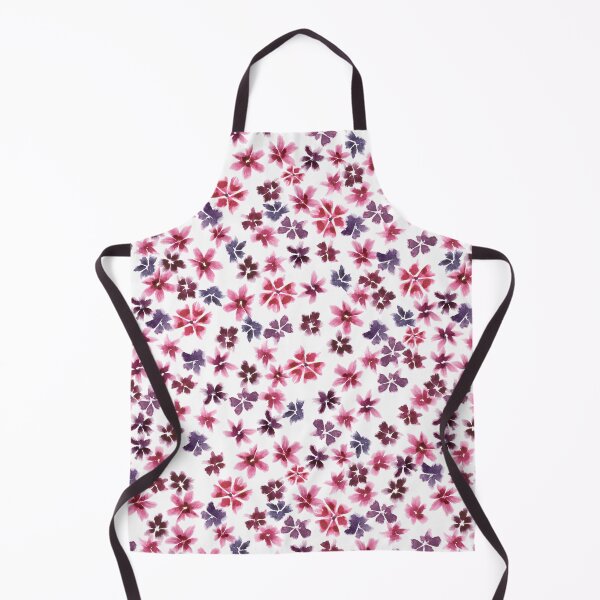 Item preview, watercolor flowers pattern in pink and purple designed and sold by rysunki-malunki.