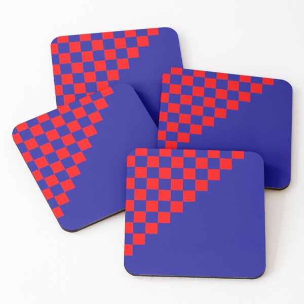 Item preview, Checkered Blue Red Triangle designed and sold by oxoxoxo.