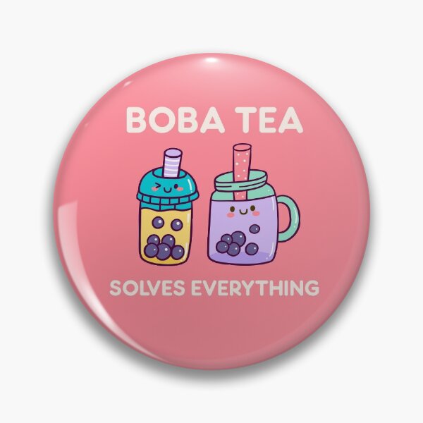 Item preview, Boba Tea Solves Everything Bubble Kawaii Cute Tapioca Pearl designed and sold by gkao.
