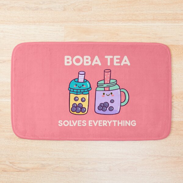 Item preview, Boba Tea Solves Everything Bubble Kawaii Cute Tapioca Pearl designed and sold by gkao.