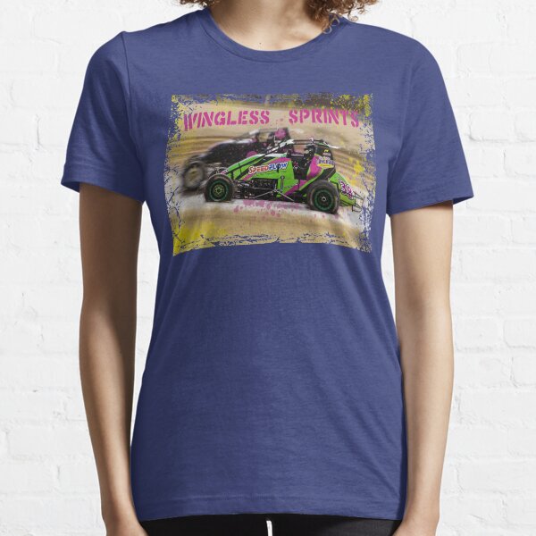 Wingless Sprintcars ripping the dirt track Essential T-Shirt