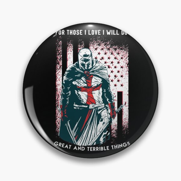 Item preview, Knight Templar Crusader American Flag, Crusader Warrior Cross designed and sold by . JustBeUnique ..