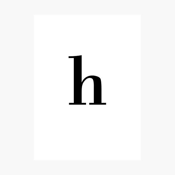 H, latin capital letter h