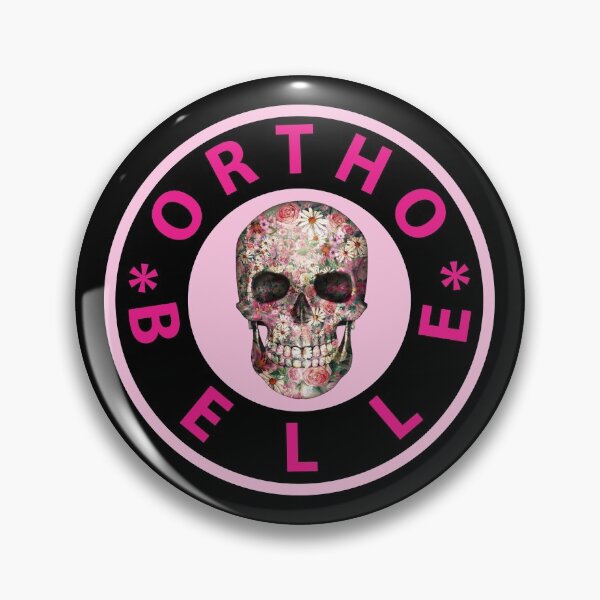 Item preview, ortho belle. pretty pink skeleton designed and sold by doctors-apparel.