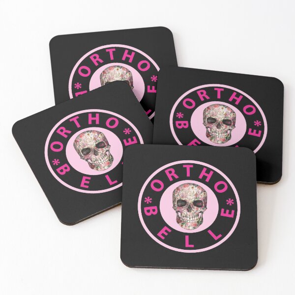 Item preview, ortho belle. pretty pink skeleton designed and sold by doctors-apparel.