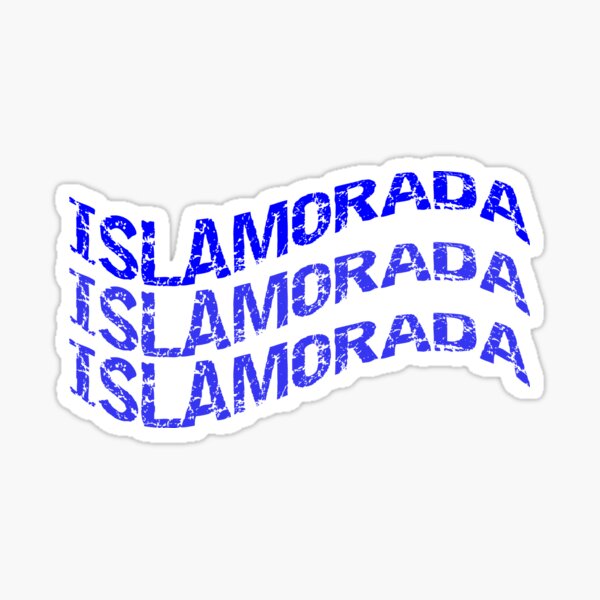 Item preview, Islamorada Islamorada Islamorada Blue Distressed designed and sold by KeysTreasures.